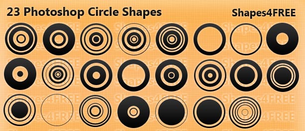 23 Photoshop Circle Shapes – Designer Essentials