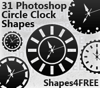 31 Photoshop Clock Shapes