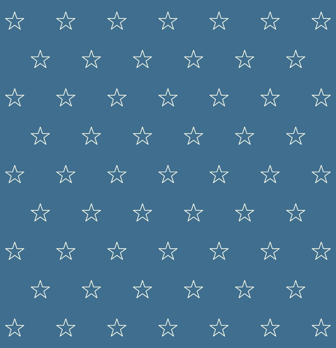 Lovely Stars Pattern On Blue Background (SVG)