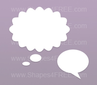 Speech Bubbles Photoshop Shapes