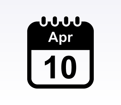 Calendar Icons: April (Vector & Photoshop Shapes)
