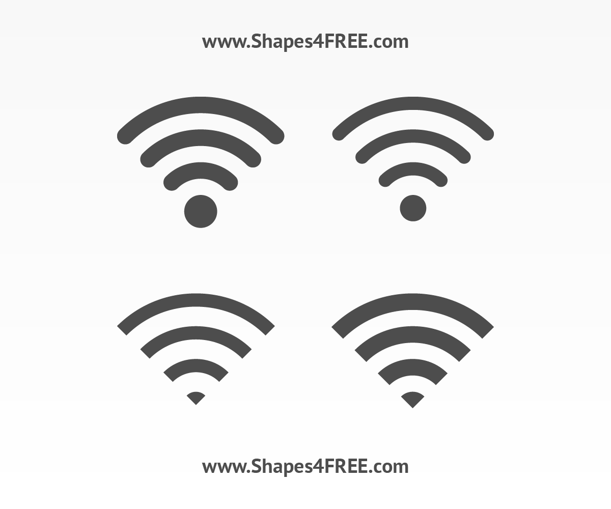 Wifi Icon Photoshop & Vector Shapes