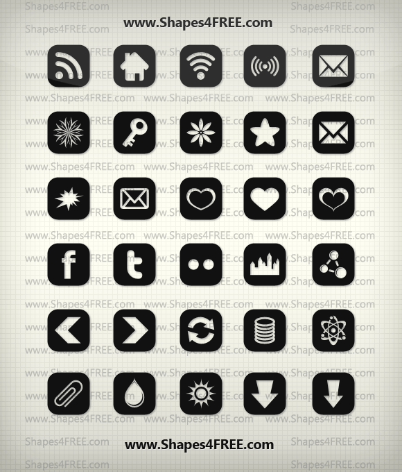 90+ Shapes Icons (Vector)