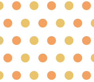 Yellow & Orange Polka Dot Vector Pattern