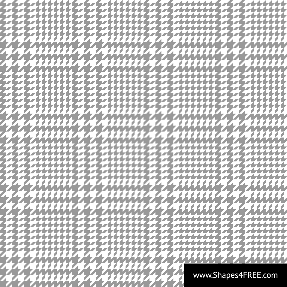 Grey & White Glen Plaid Vector Pattern (SVG)