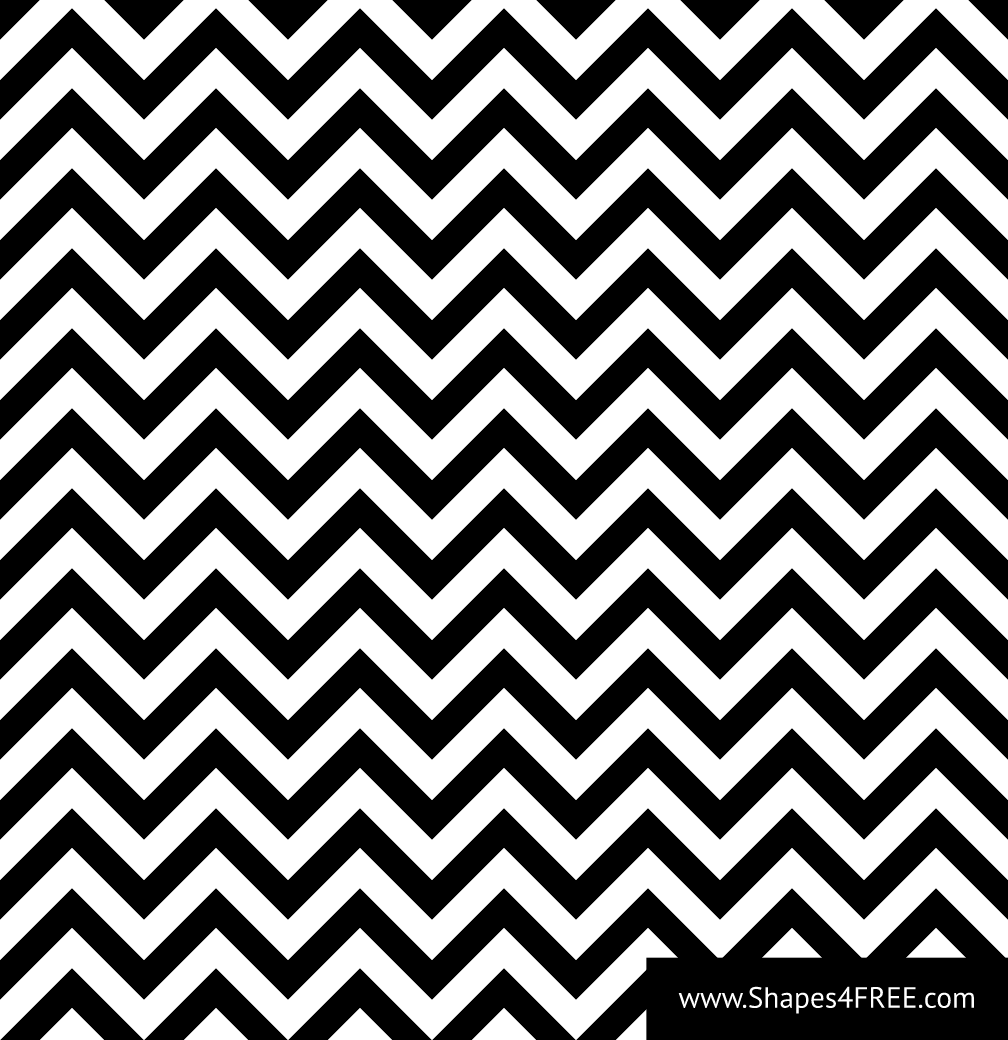 Black White Zigzag Vector Pattern (SVG)