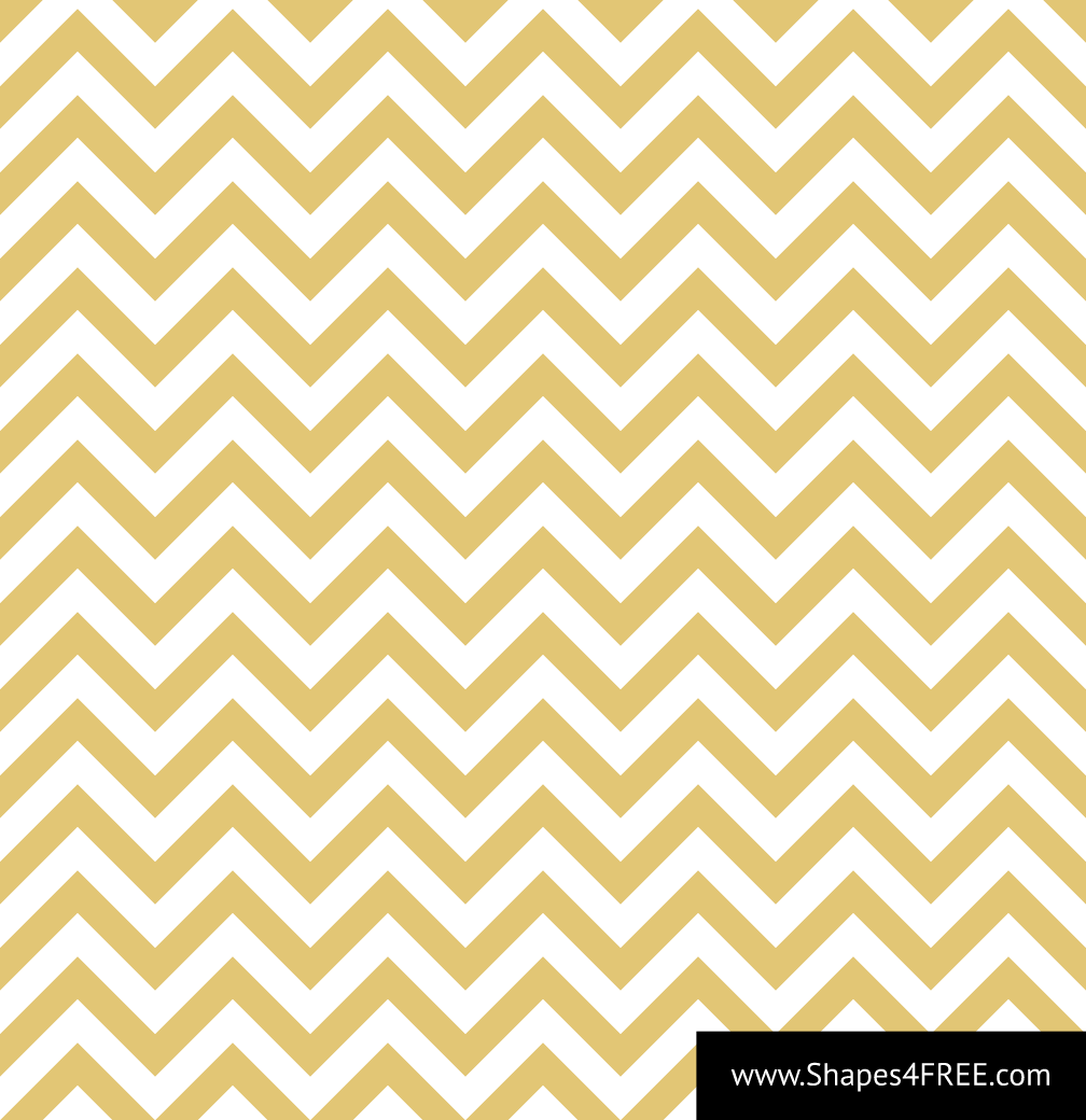 Seamless Gold & White Zigzag Vector Pattern