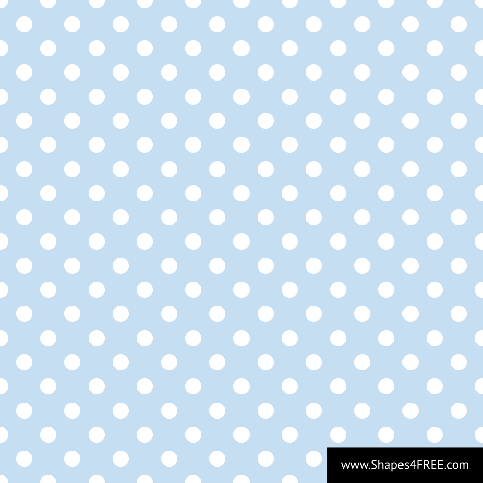 Baby Blue Polka Dot Vector Pattern