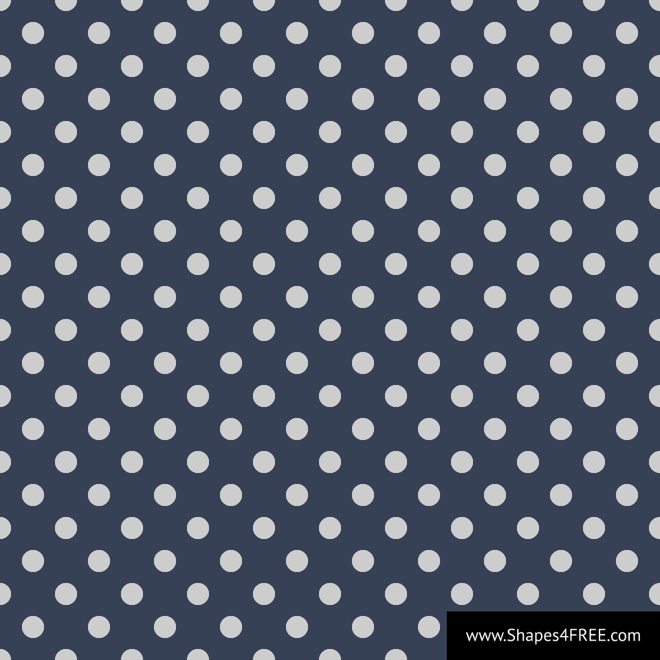 Navy Blue & Grey Polka Dot Vector Pattern