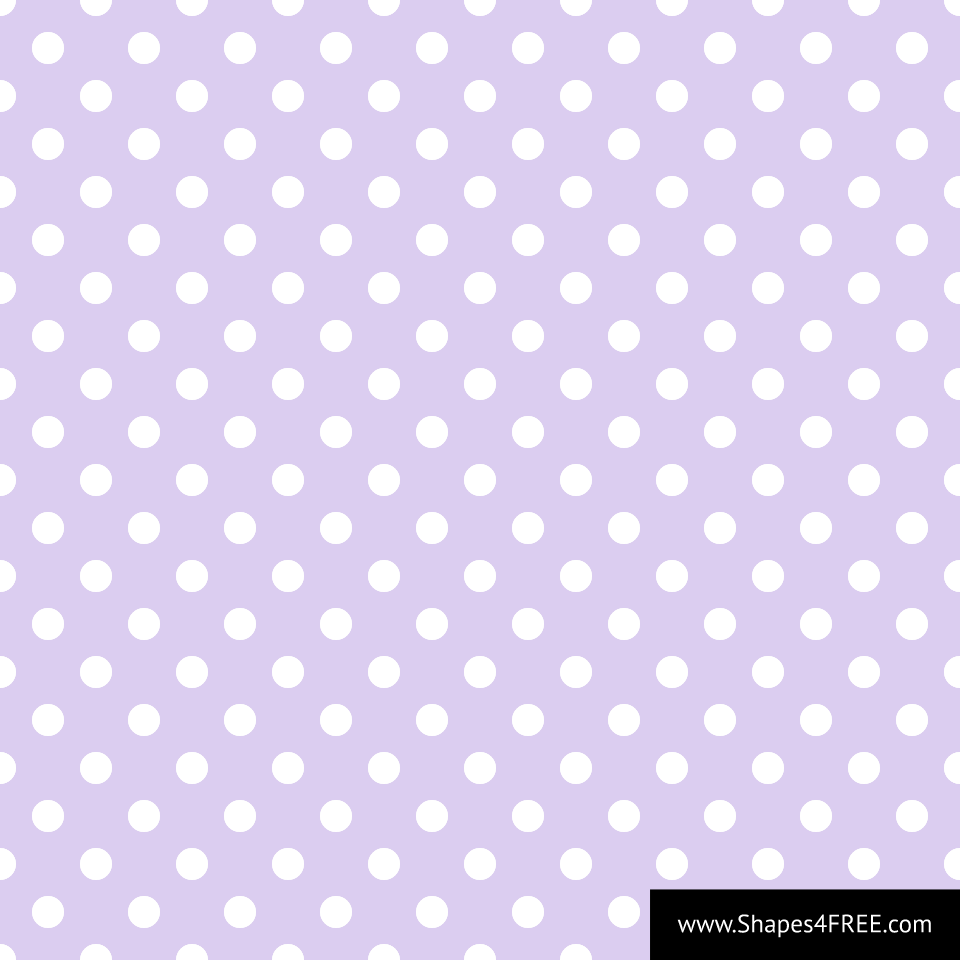 Seamless Purple & White Polka Dot Vector Background