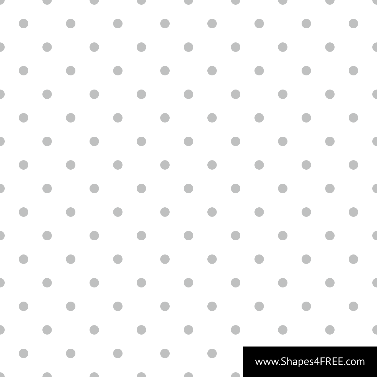 Simple Grey & White Polka Dot Pattern Vector